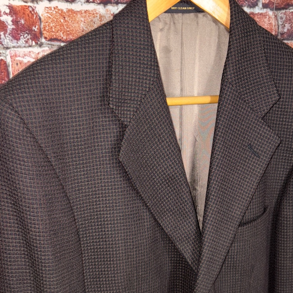 Vintage Givenchy Classic Men's Blazer sports coat 3 button 40 red black Y2K